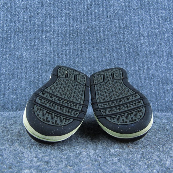 Nike Boys Sneaker Shoes Black Leather Hook &‎ Loop Size T 6 Medium - Picture 8 of 9